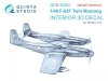 Quinta Studio QDS-48363 F-82F Twin Mustang 3D-Printed & coloured Interior on decal paper (Modelsvit) (Small version) 1/48